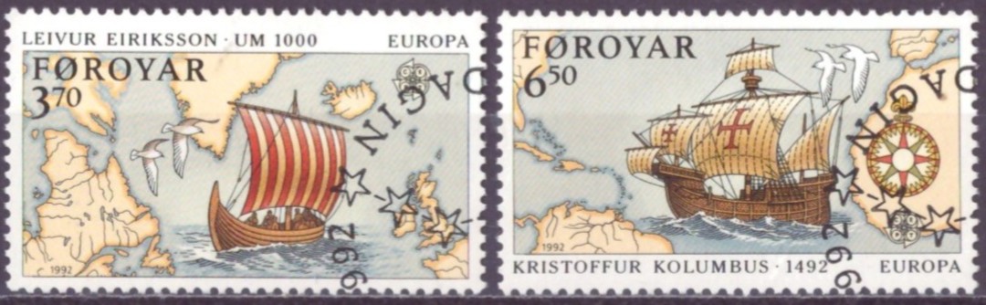 FÆRØYANE. AFA 225-26. PENT RUNDSTEMPLA. (32,-)