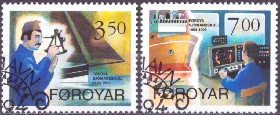 FÆRØYANE. AFA 256-57. PENT RUNDSTEMPLA.    (30,-)