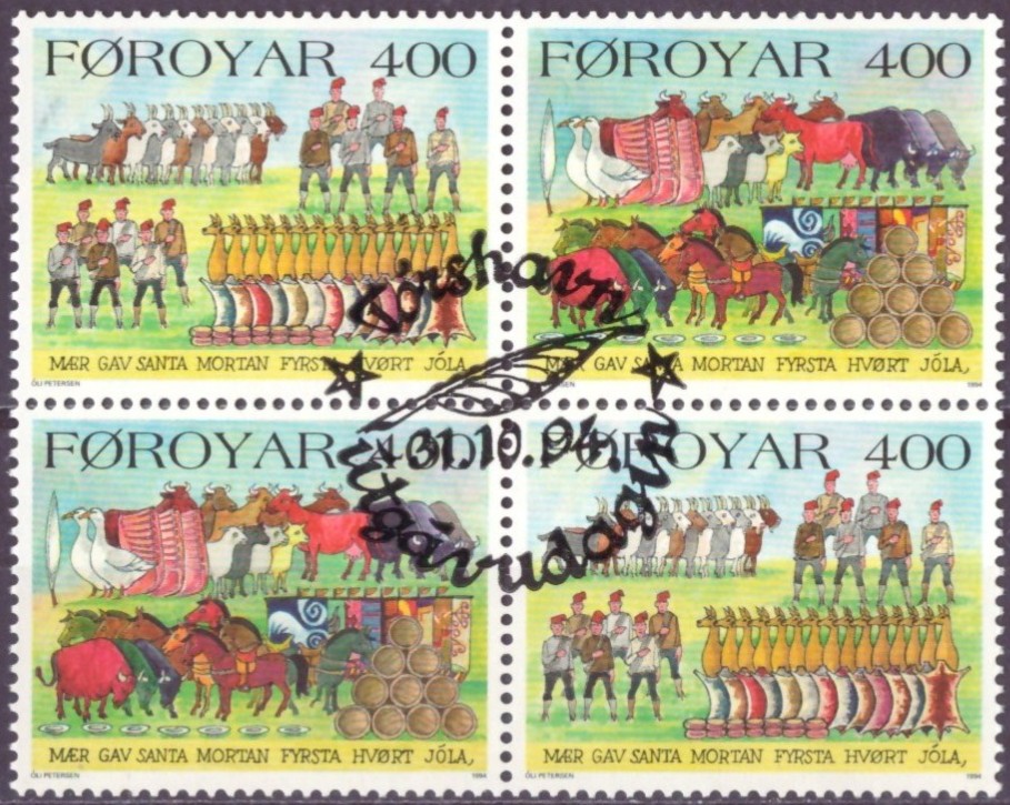 FÆRØYANE. (SAMMENTRYKK) AFA 262-63. PENT RUNDSTEMPLA.   (40,-)