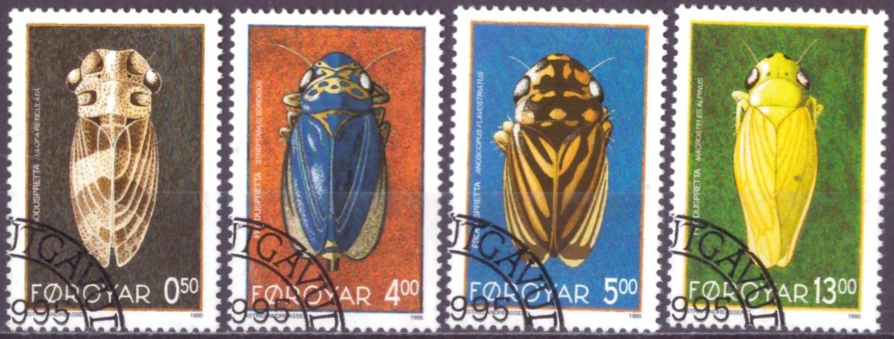 FÆRØYANE. AFA 264-67. PENT RUNDSTEMPLA.    (70,-)
