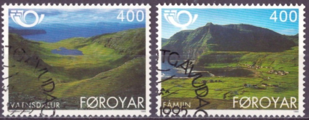 FÆRØYANE. AFA 268-69. PENT RUNDSTEMPLA.    (24,-)