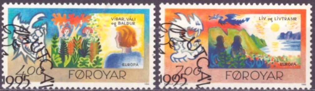 FÆRØYANE. AFA 270-71. PENT RUNDSTEMPLA.    (30,-)