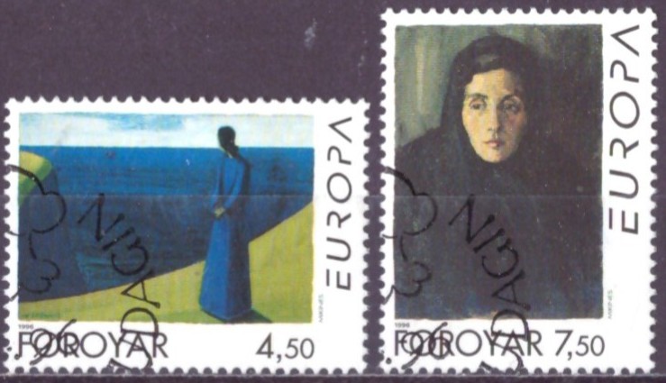 FÆRØYANE. AFA 288-89. PENT RUNDSTEMPLA.    (35,-)