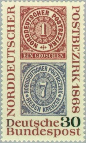 BRD 1968. Michel # 569. Norddeutcher Postbezirk. Postfriskt merke