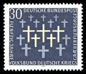BRD 1969. Michel # 586. Krigsgraver. Postfriskt merke