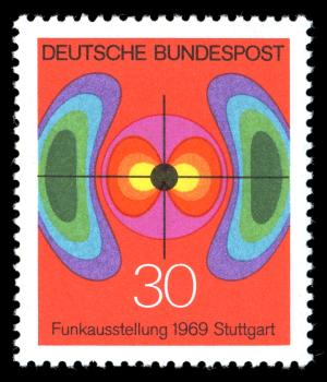 BRD 1969. Michel # 599. Radioutstilling. Postfriskt merke