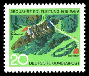 BRD 1969. Michel # 602. Rørgate. Postfriskt merke
