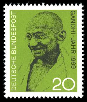 BRD 1969. Michel # 608. Mahatma Gandhi. Postfriskt merke