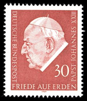 BRD 1969. Michel # 609. Pave Johannes. Postfriskt merke