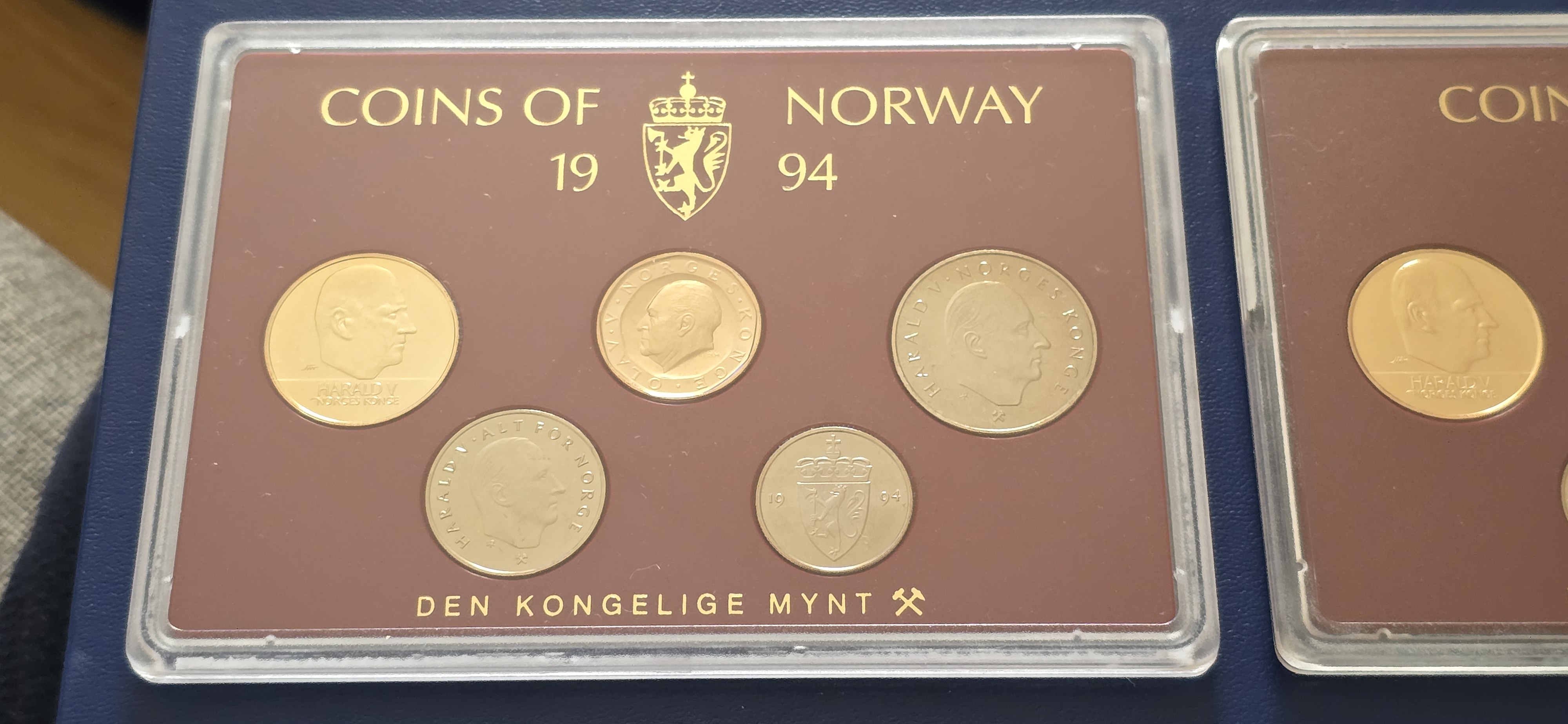 MYNTSETT NORGE 1994 UÅPNET