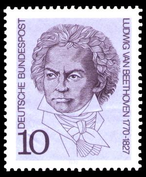 BRD 1970. Michel # 616. Beethoven. 10 pf. Postfriskt merke