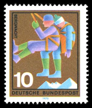 BRD 1970. Michel # 630. Frivillig redning 10 pf. Postfriskt merke