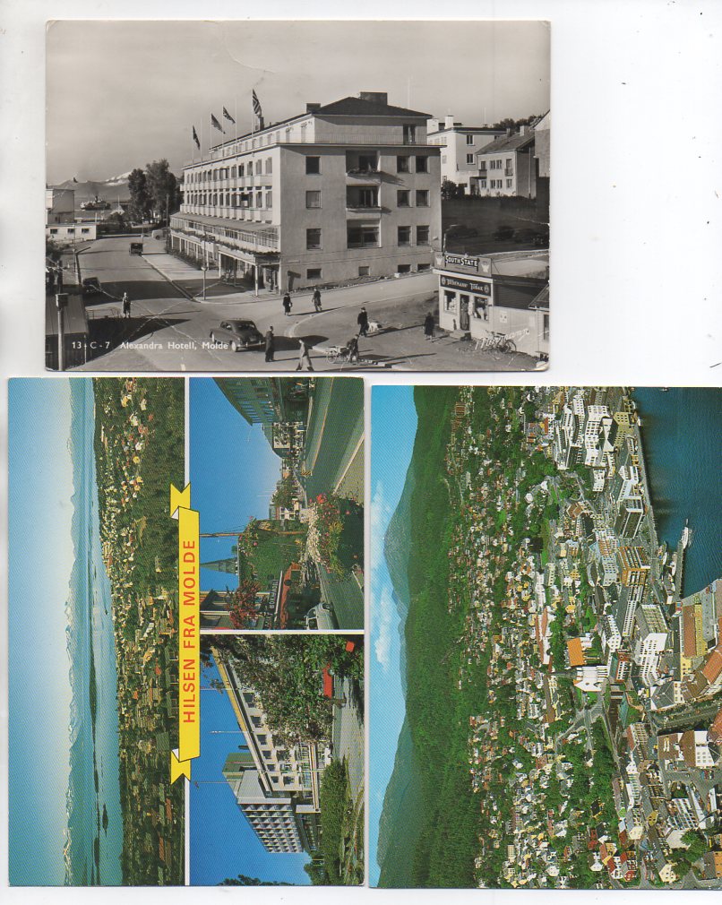 3 storformat Molde, et S/H, ubrukte