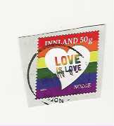 LOVE IS LOVE POSTKLIPP