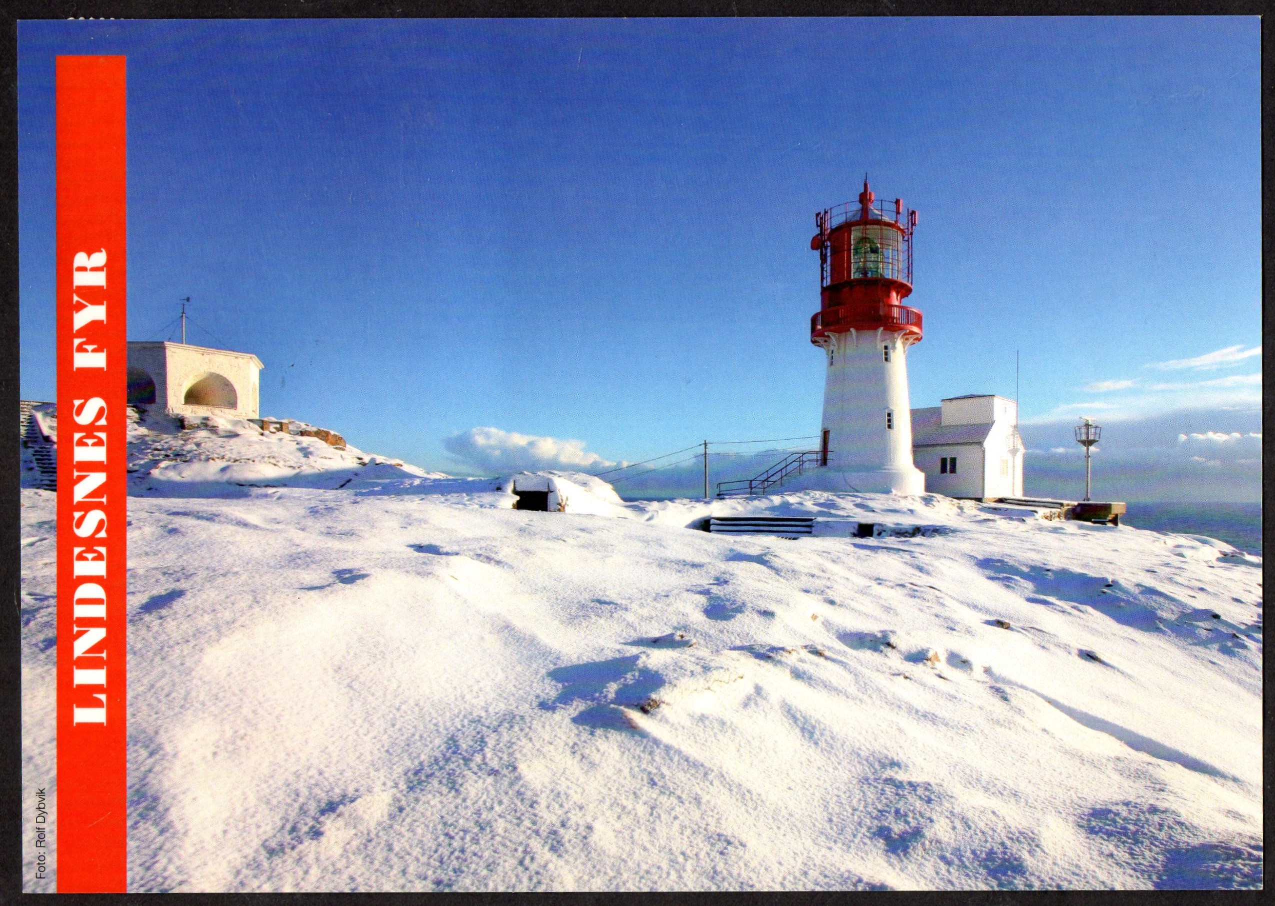 Lindesnes fyr - Stort kort m/PF st. Lindesnes 2011 - 21x15cm