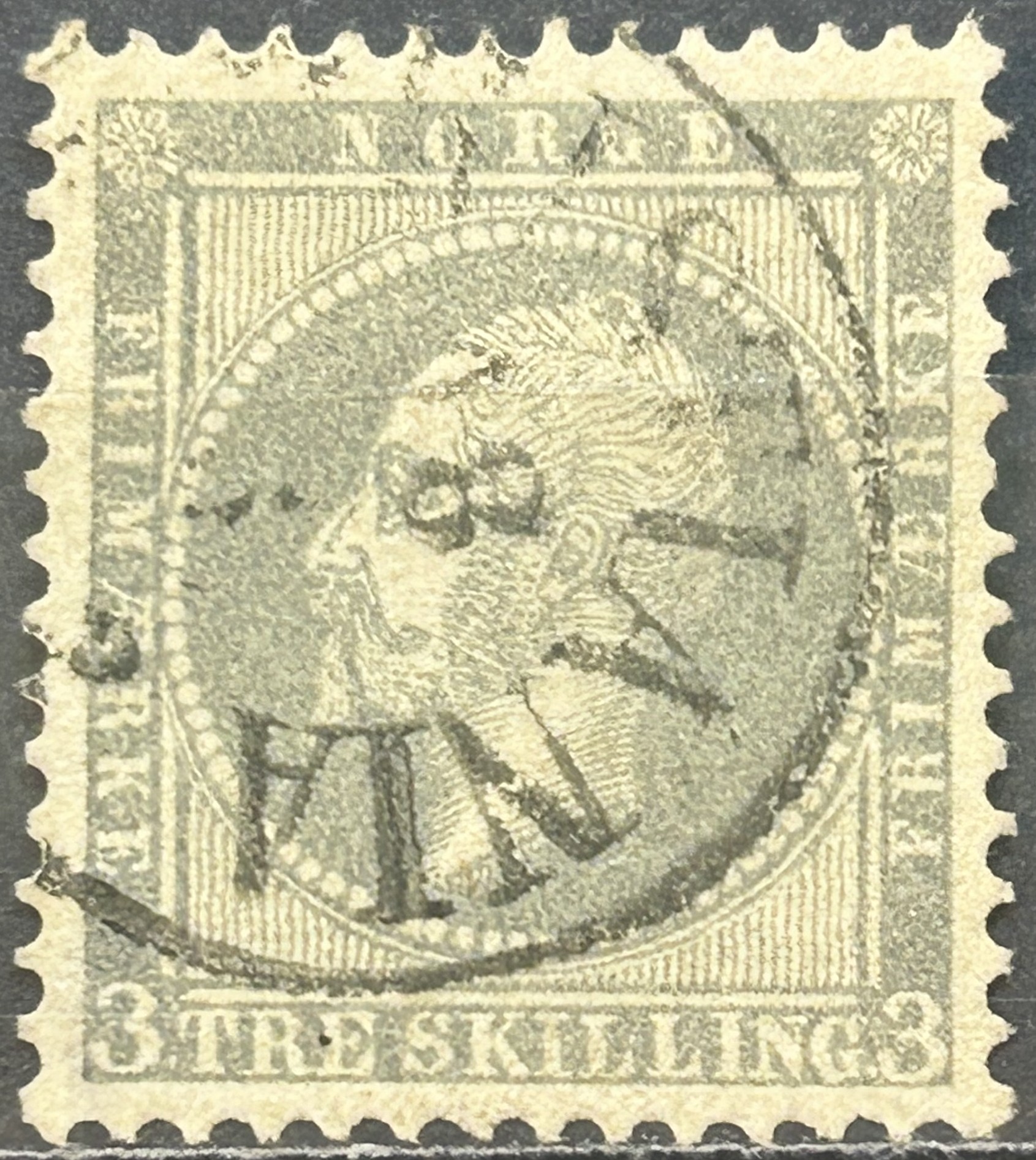 NK 3. PENT RUNDSTEMPLA. (550,-)