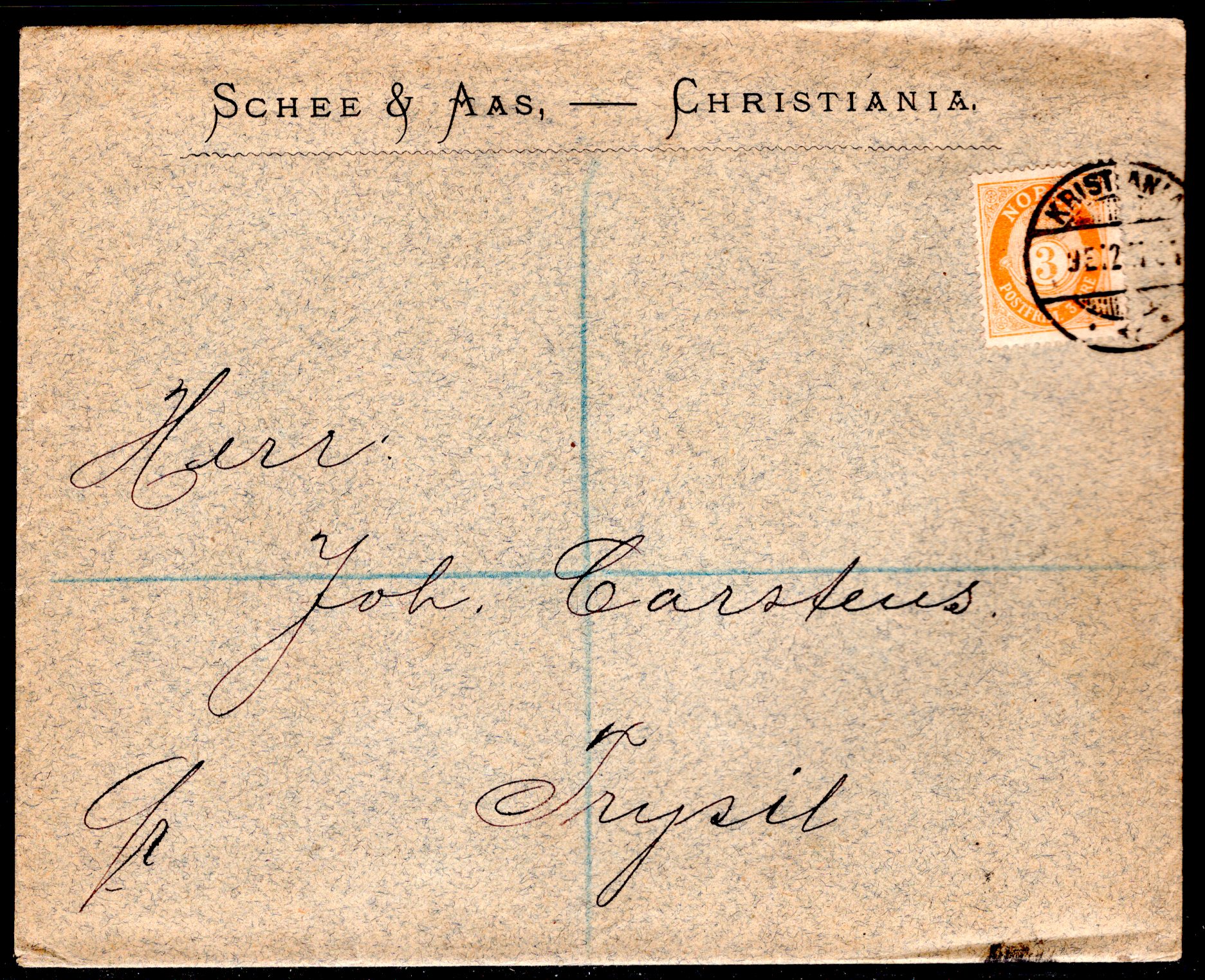 Firmabrev med innhold stemplet Kristiania 1904 se scan