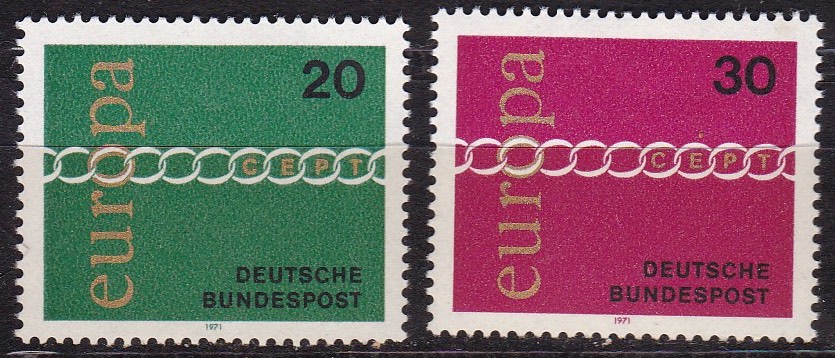 BRD 1971. Michel # 675-676. Europa Postfrisk serie