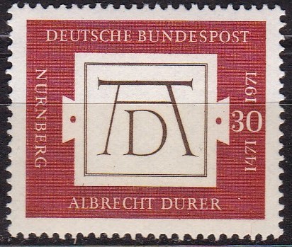 BRD 1971. Michel # 677. Albrecht Dürer. Postfriskt merke