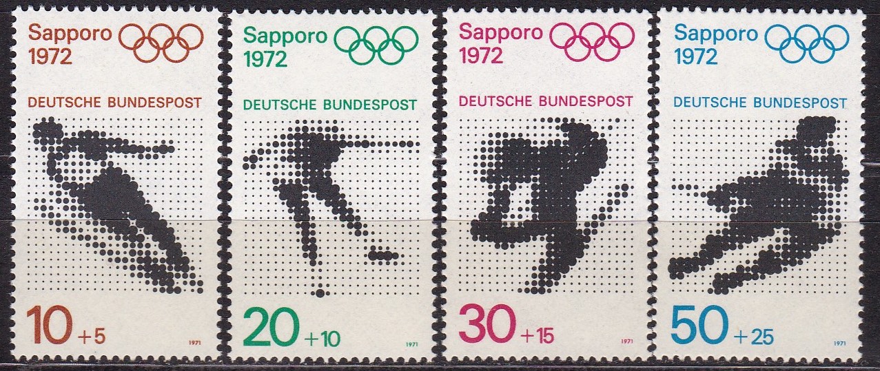 BRD 1971. Michel # 680-683. OL Postfrisk serie