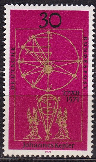 BRD 1971. Michel # 688. Johannes Kepler. Postfriskt merke