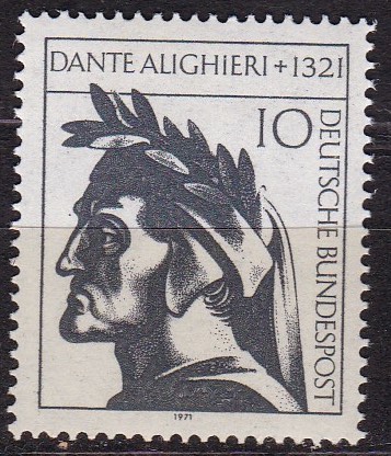 BRD 1971. Michel # 688. Dante Alighieri. Postfriskt merke