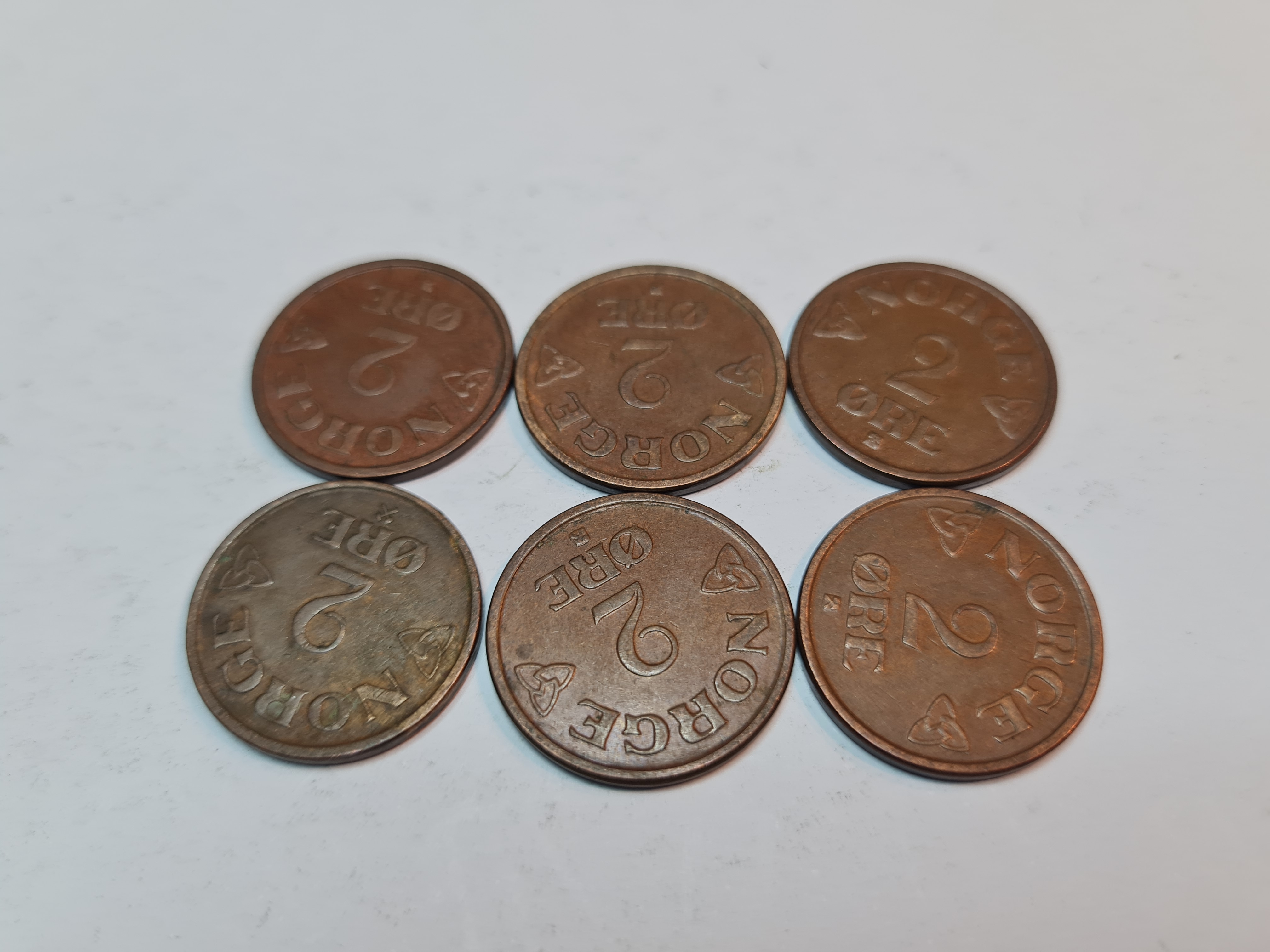 2 øre 1952- 1957