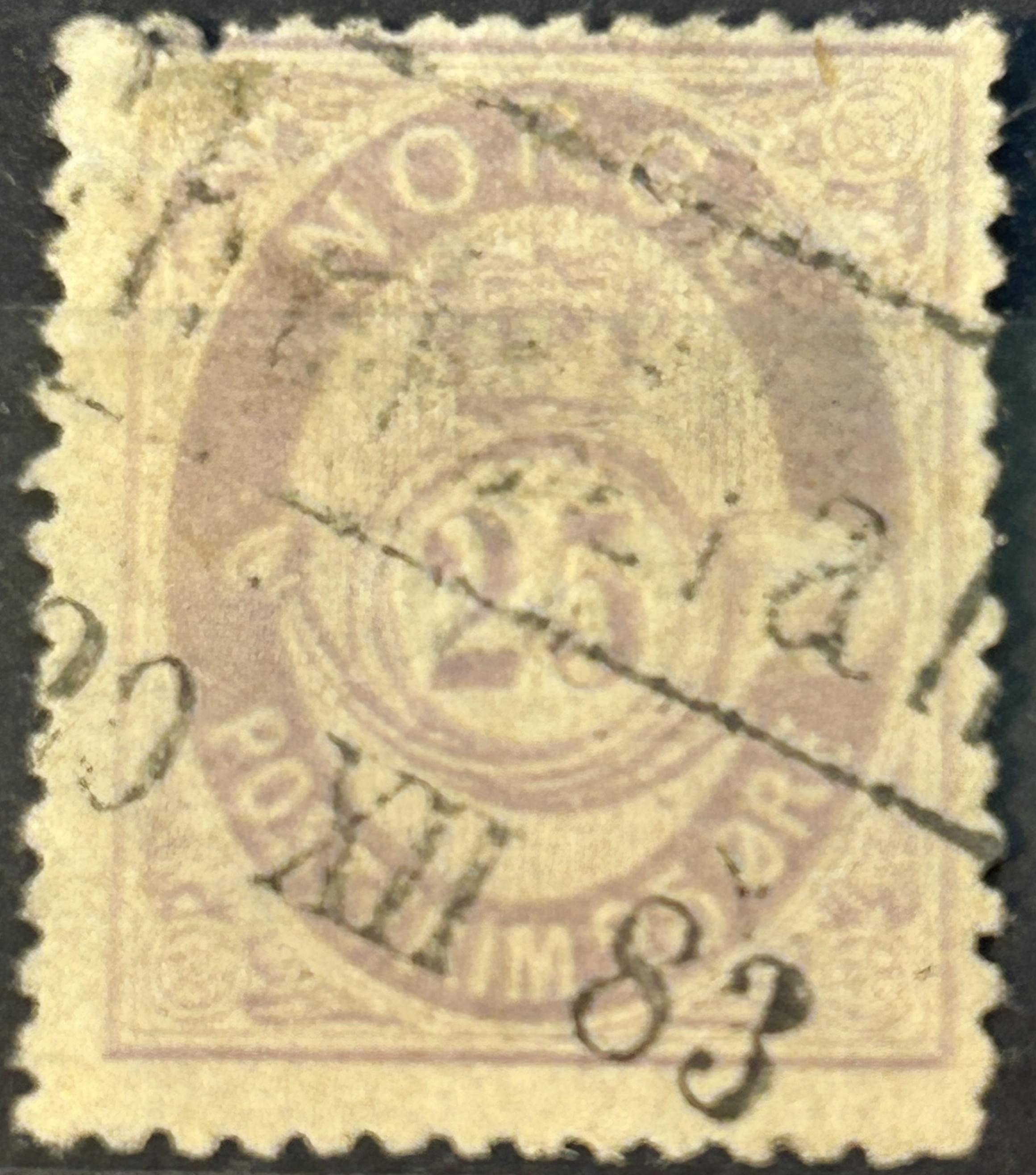 NK 28. PENT PAKKEPOST-STEMPLA.    (1000,-)