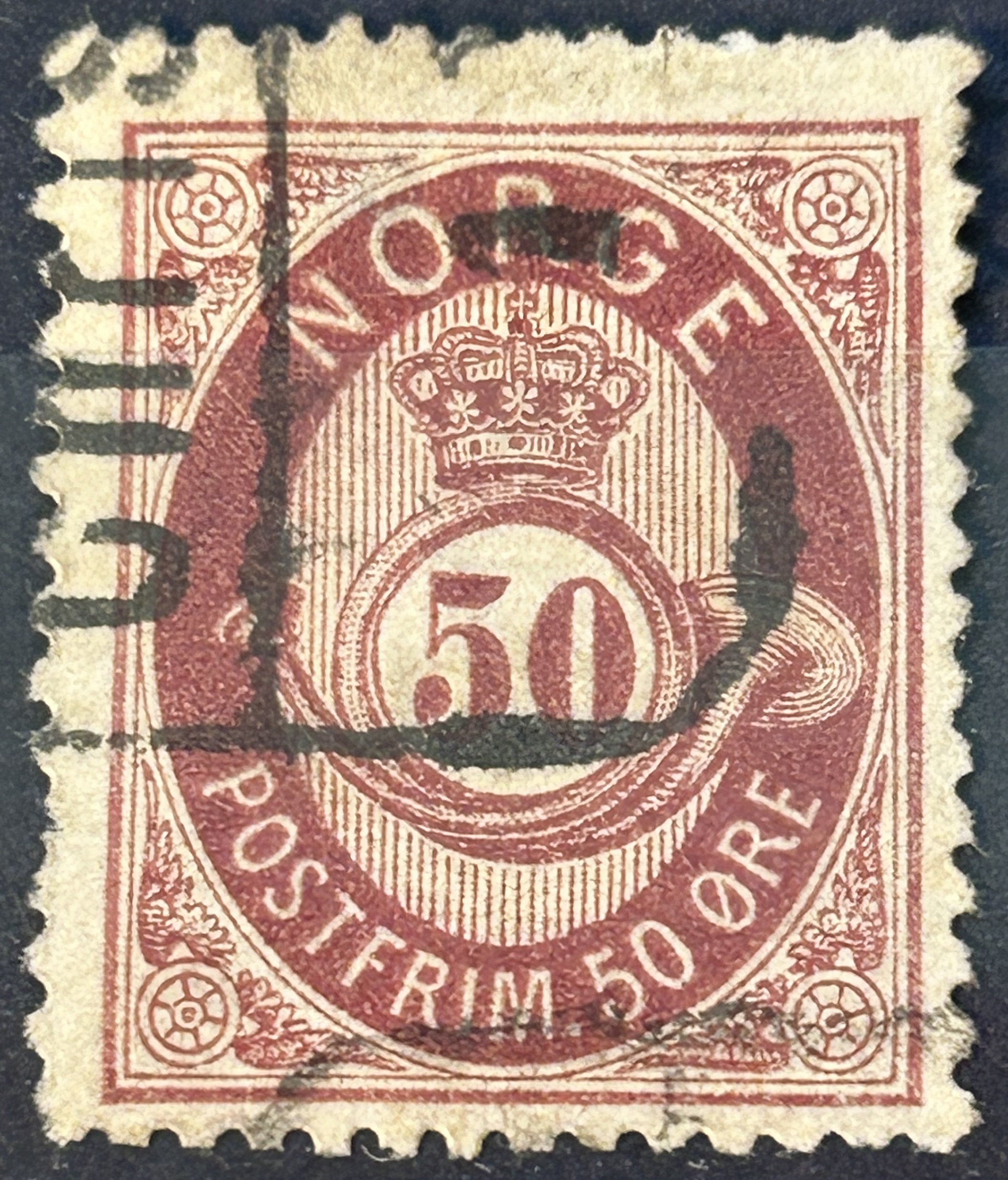 NK 30. LETT PAKKEPOST-STEMPLA. (100,-)