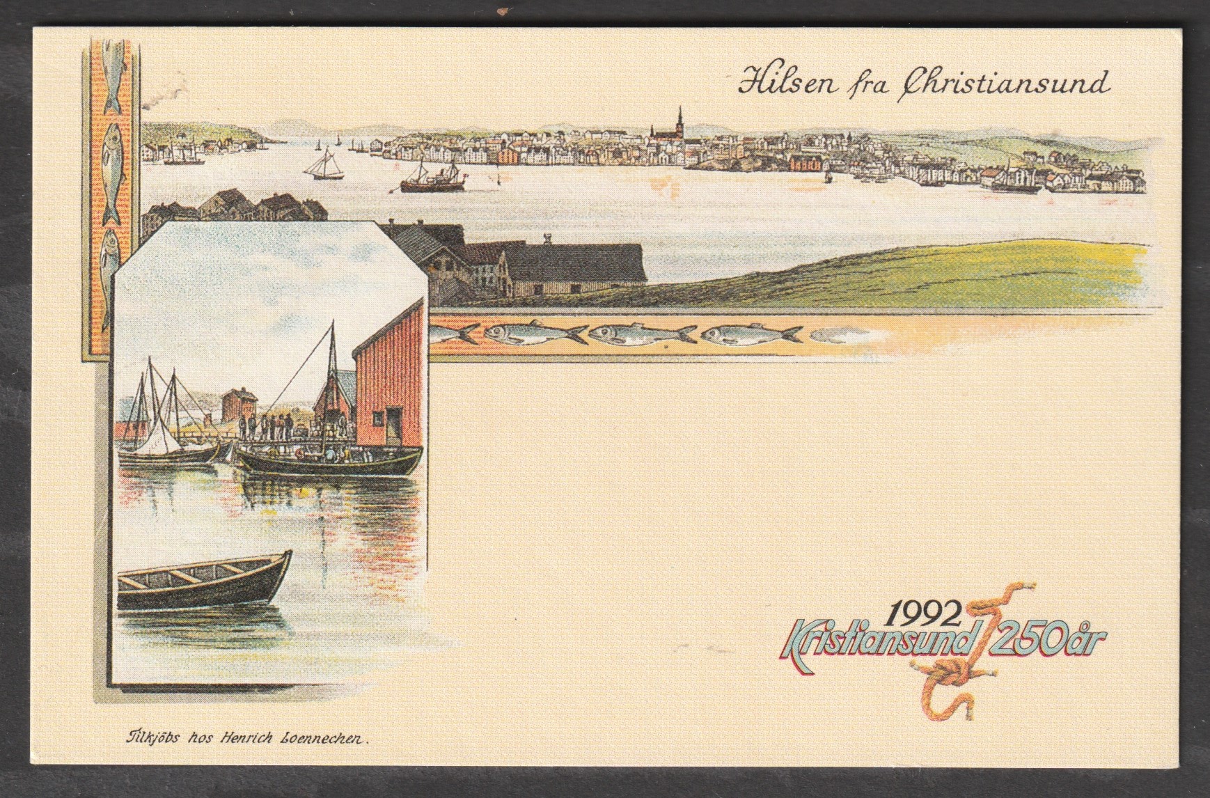 Christiansund. Reproduksjon. Særstempel 1992