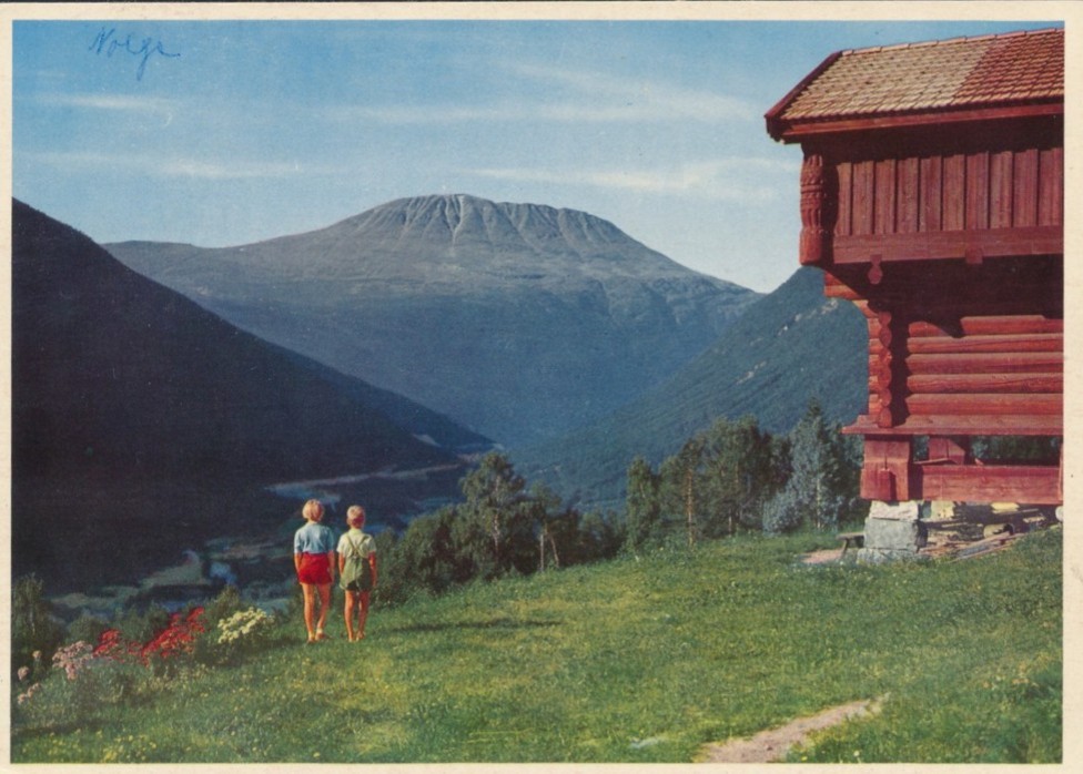 Utsikt mot Gaustatoppen, brukt 1958 (5855)