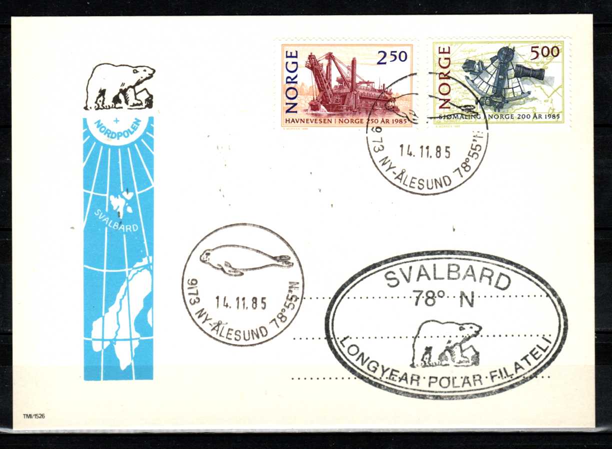 FDC HK 966-67 stemplet Ny-Ålesund