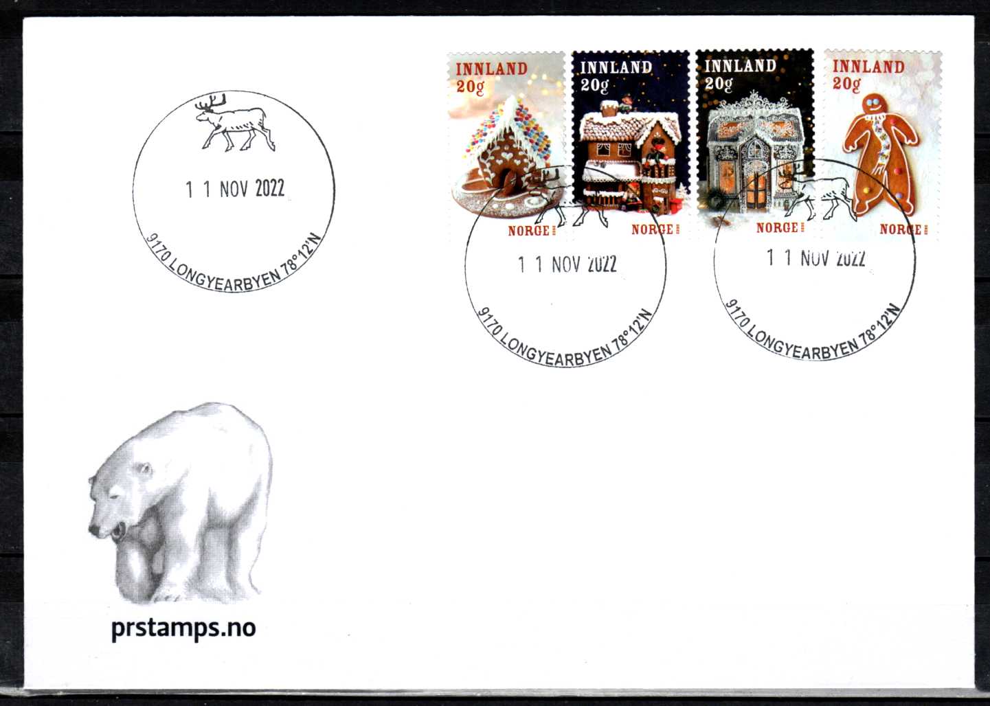 FDC HK 2085-88 stemplet Longyearbyen