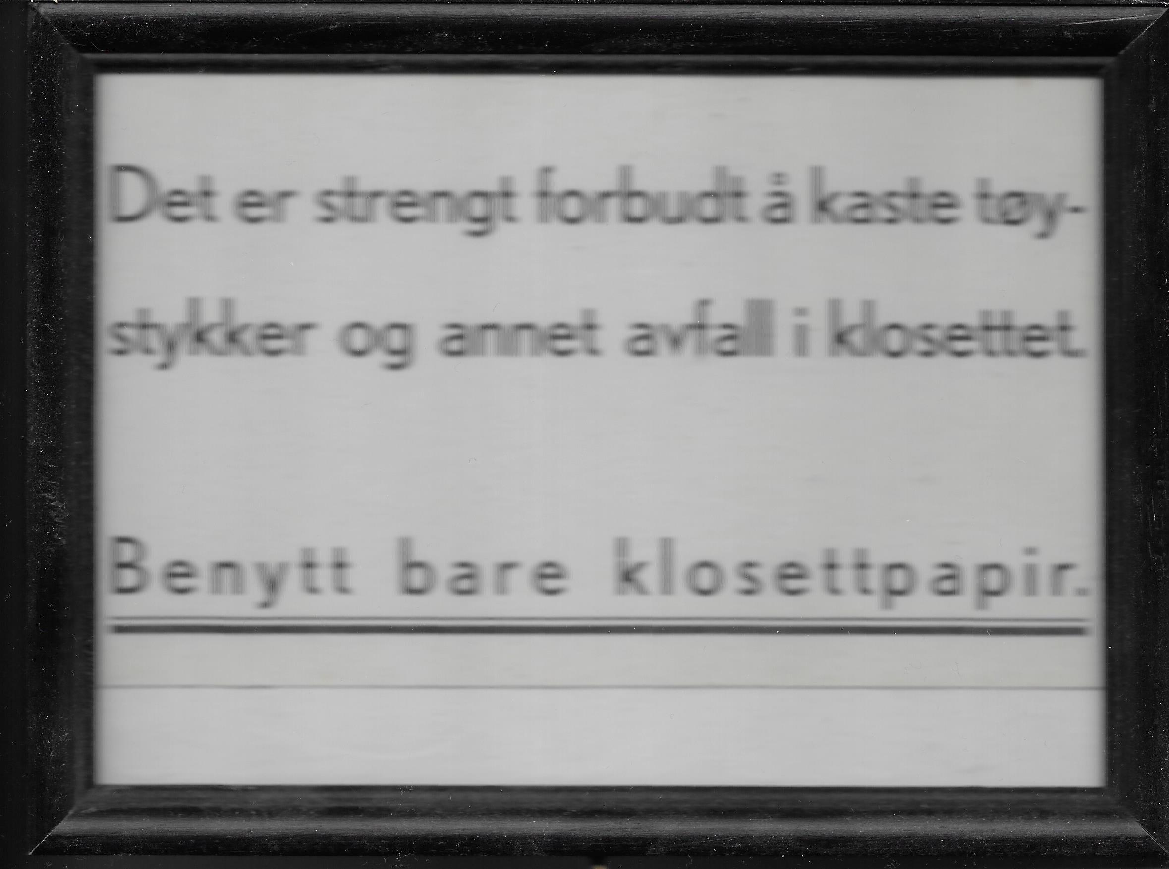TOALETTOPPSLAG OMBORD