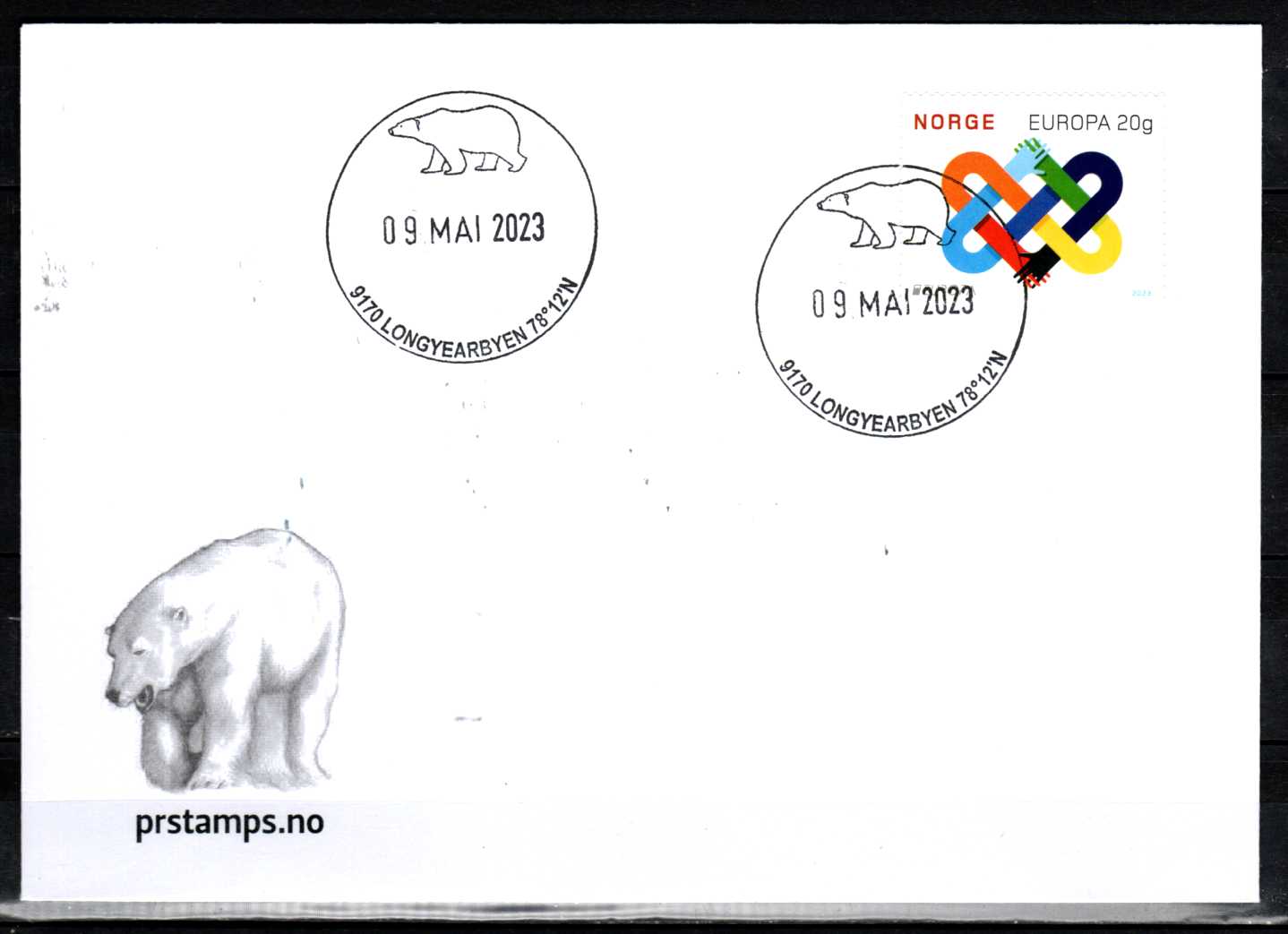 FDC HK 2099 stemplet Longyearbyen