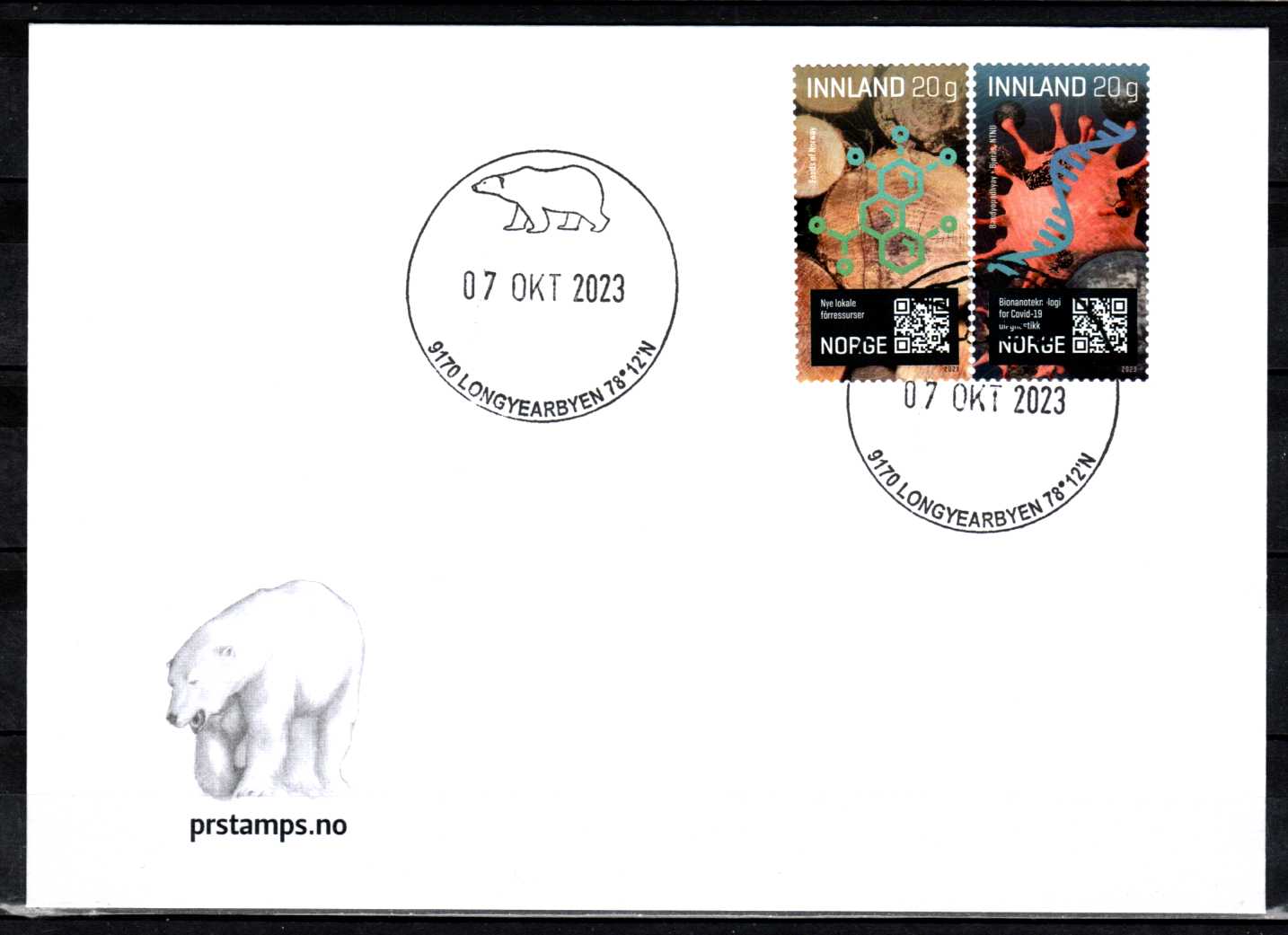 FDC HK 2103-04 stemplet Longyearbyen