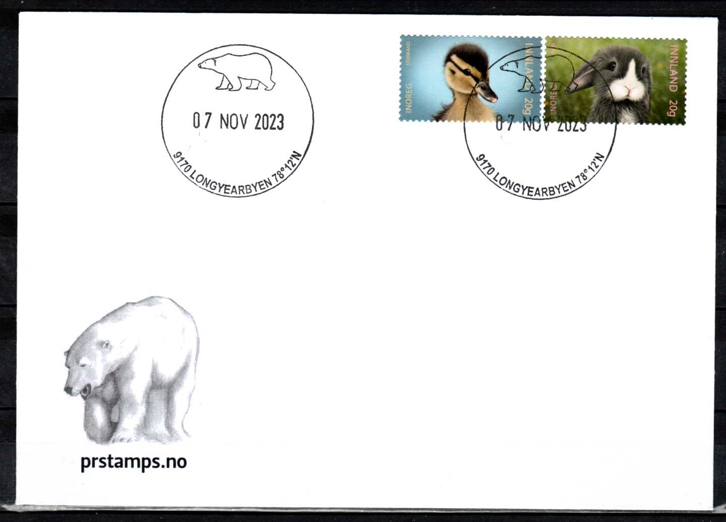 FDC HK 2109-10 stemplet Longyearbyen