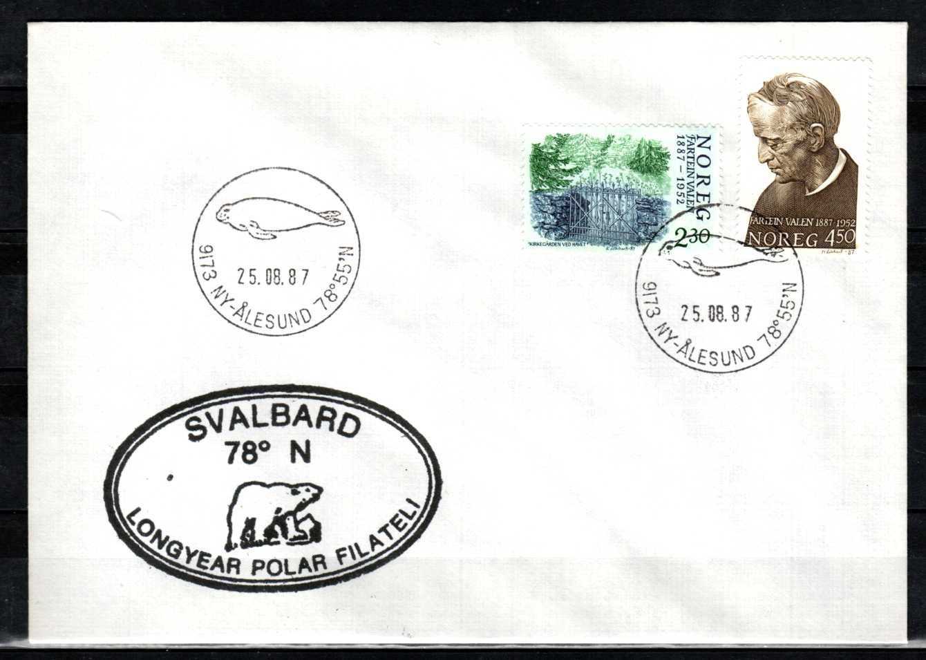 FDC HK 1021-22 stemplet Ny-Ålesund