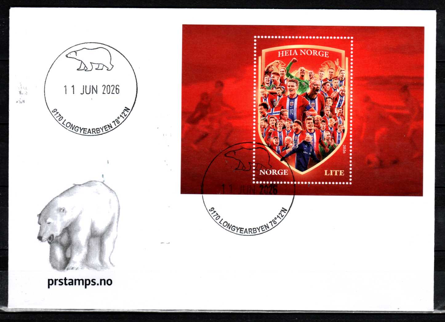 FDC HK 2170 stemplet Longyearbyen