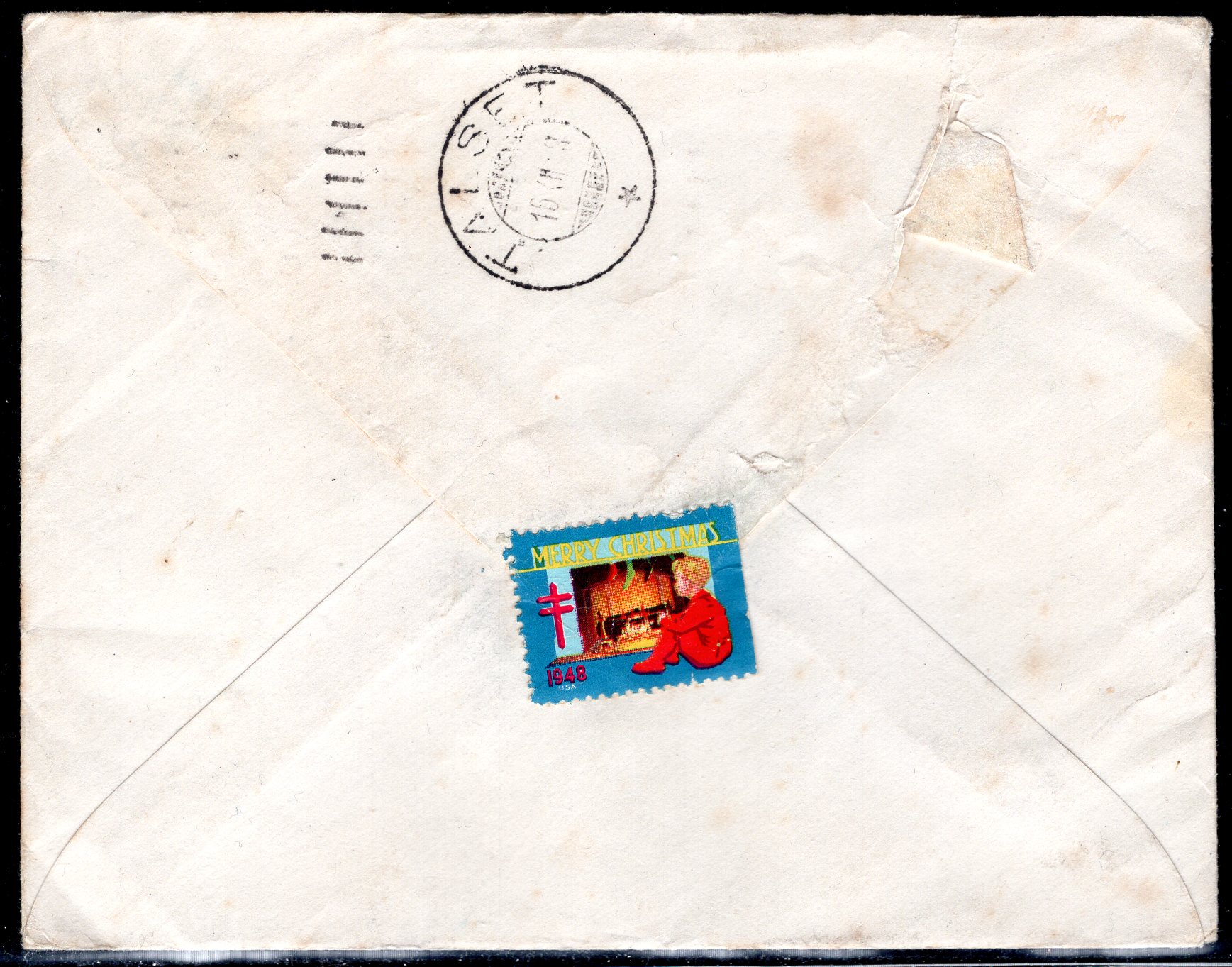 USA brev st Baker Mont 1948ankst Talset se scan