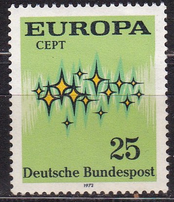 BRD 1972. Michel 716. Europa 25 pf. Postfriskt merke