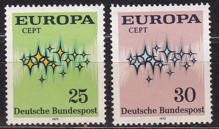 BRD 1972. Michel 716-717. Europa. Postfrisk serie