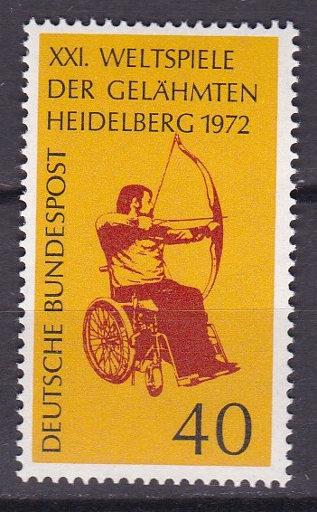BRD 1972. Michel # 733. Paralympiske leker. Postfriskt merke