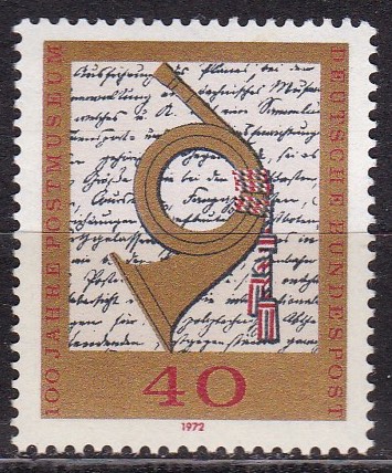 BRD 1972. Michel # 739.  Postmuseet. Postfriskt merke