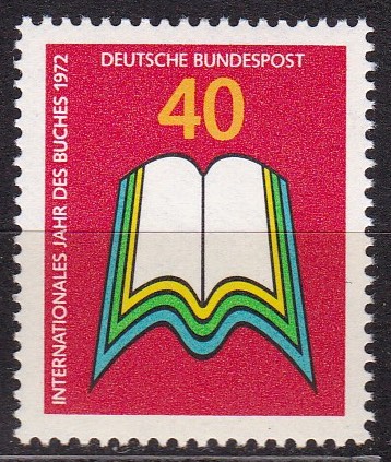 BRD 1972. Michel # 740.  Internasjonalt bokår. Postfriskt merke