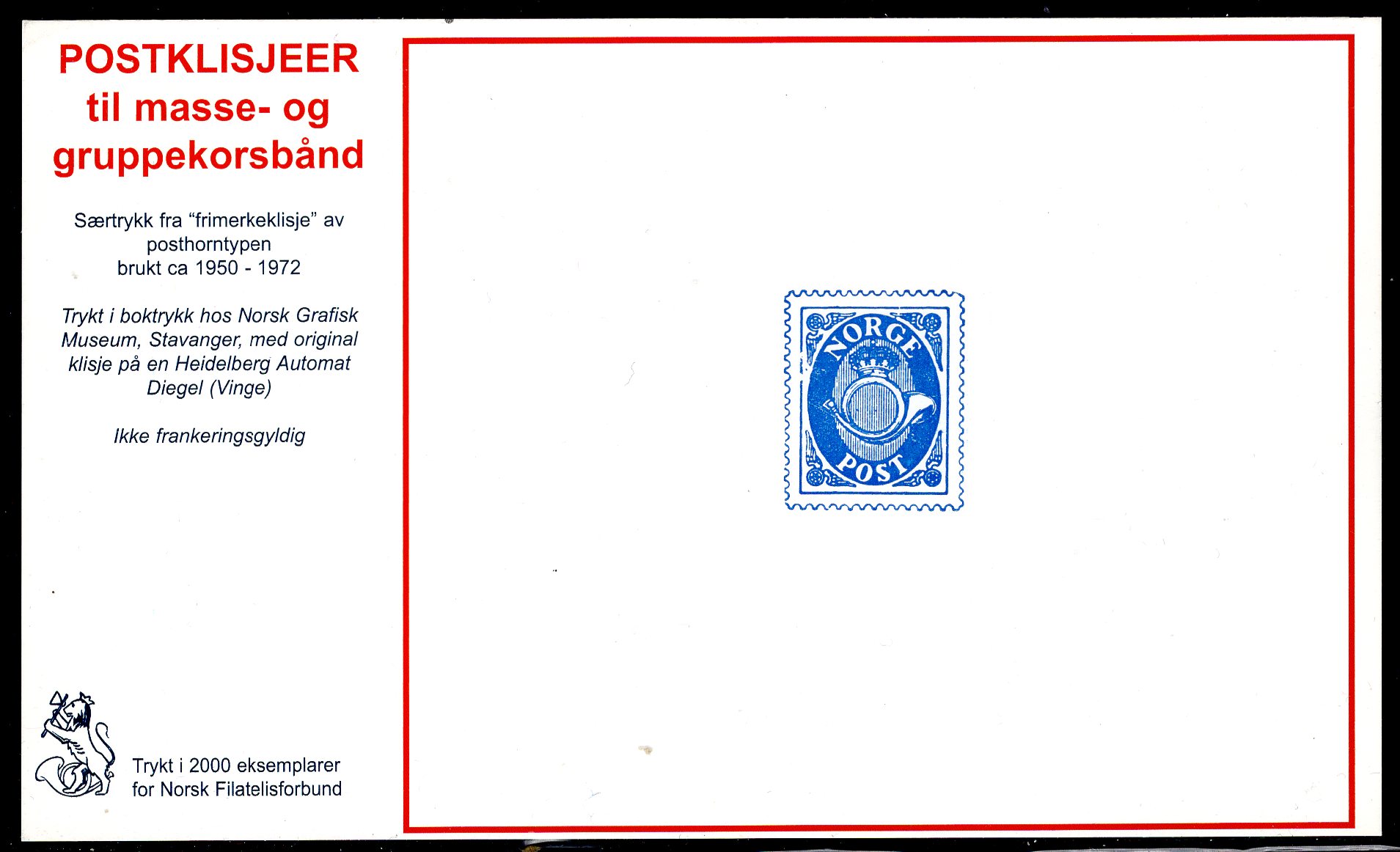 "MB" Postklisjeer se scan