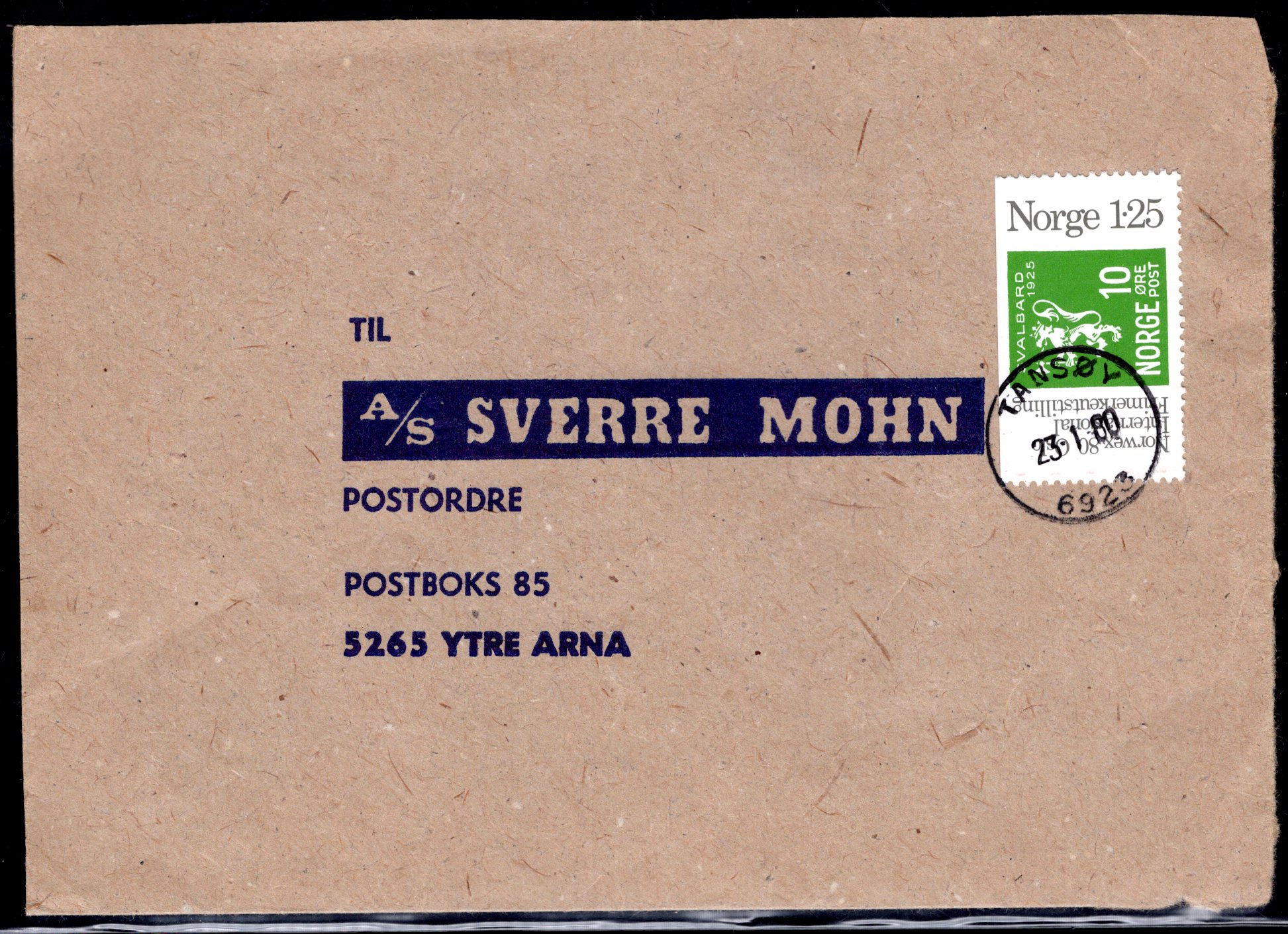 brev stemplet Trasøy 1980 se scan
