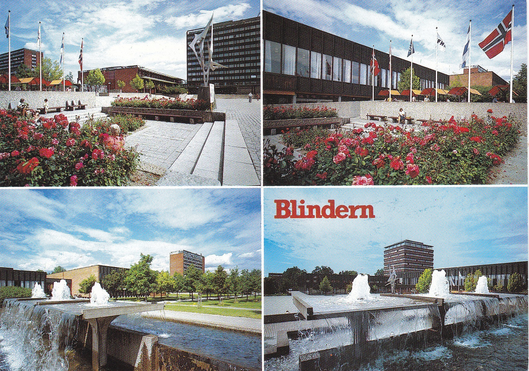 Blinderen Universitet Oslo, 4-bilders ( Aune M-11521-5)