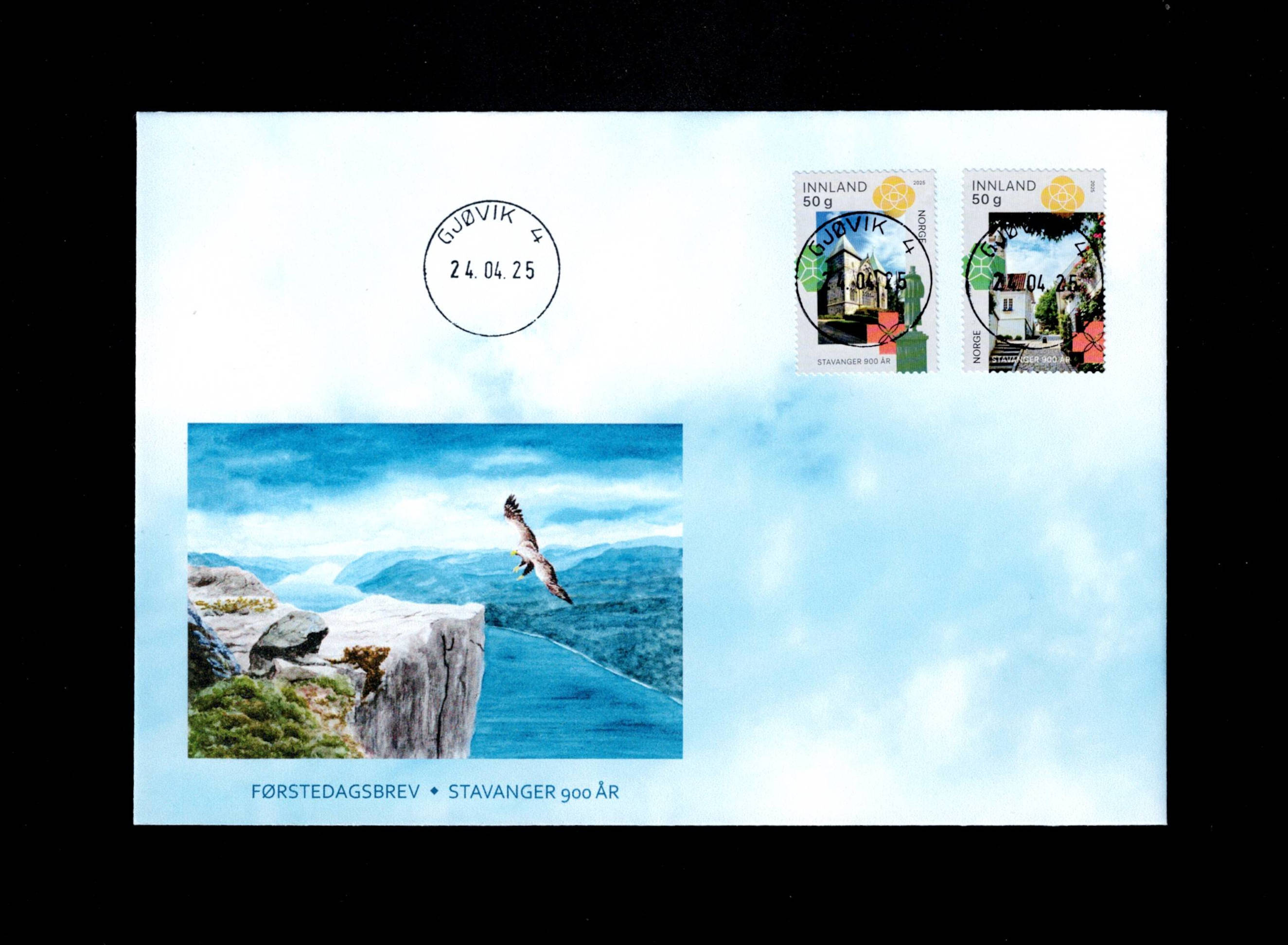 FDC 2025 NK2139-40  GJØVIK vignet MP 6/15