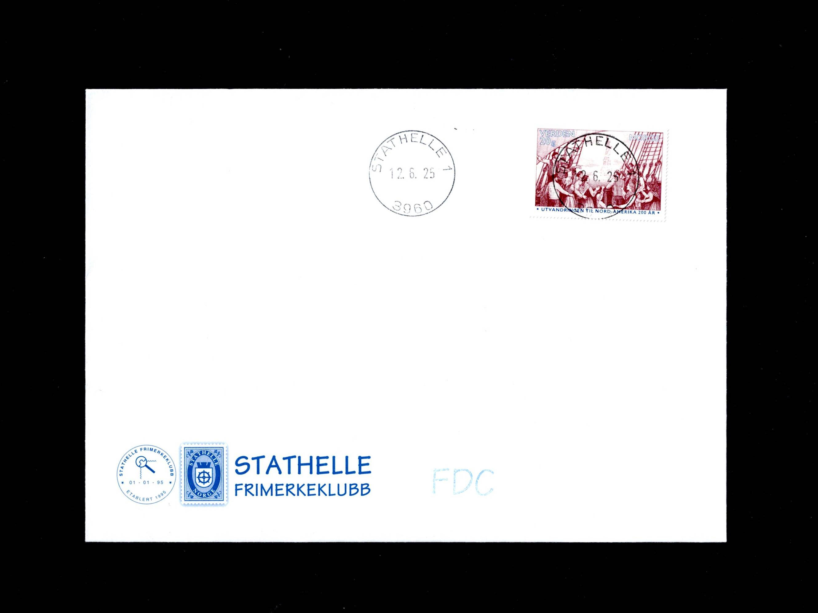 FDC 2025 NK2148 STATHELLE vignet Stathelle FK